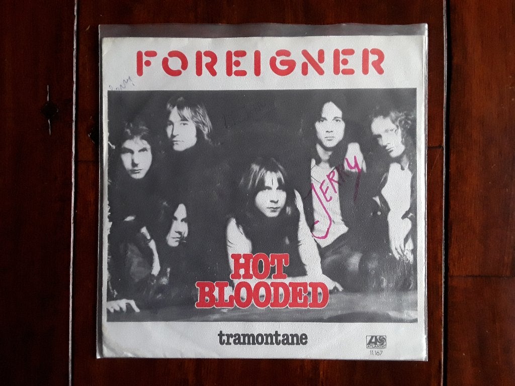 Foreigner - Hot blooded, Gebruikt, 7 inch, Ophalen of Verzenden, Beschermende buitenhoes