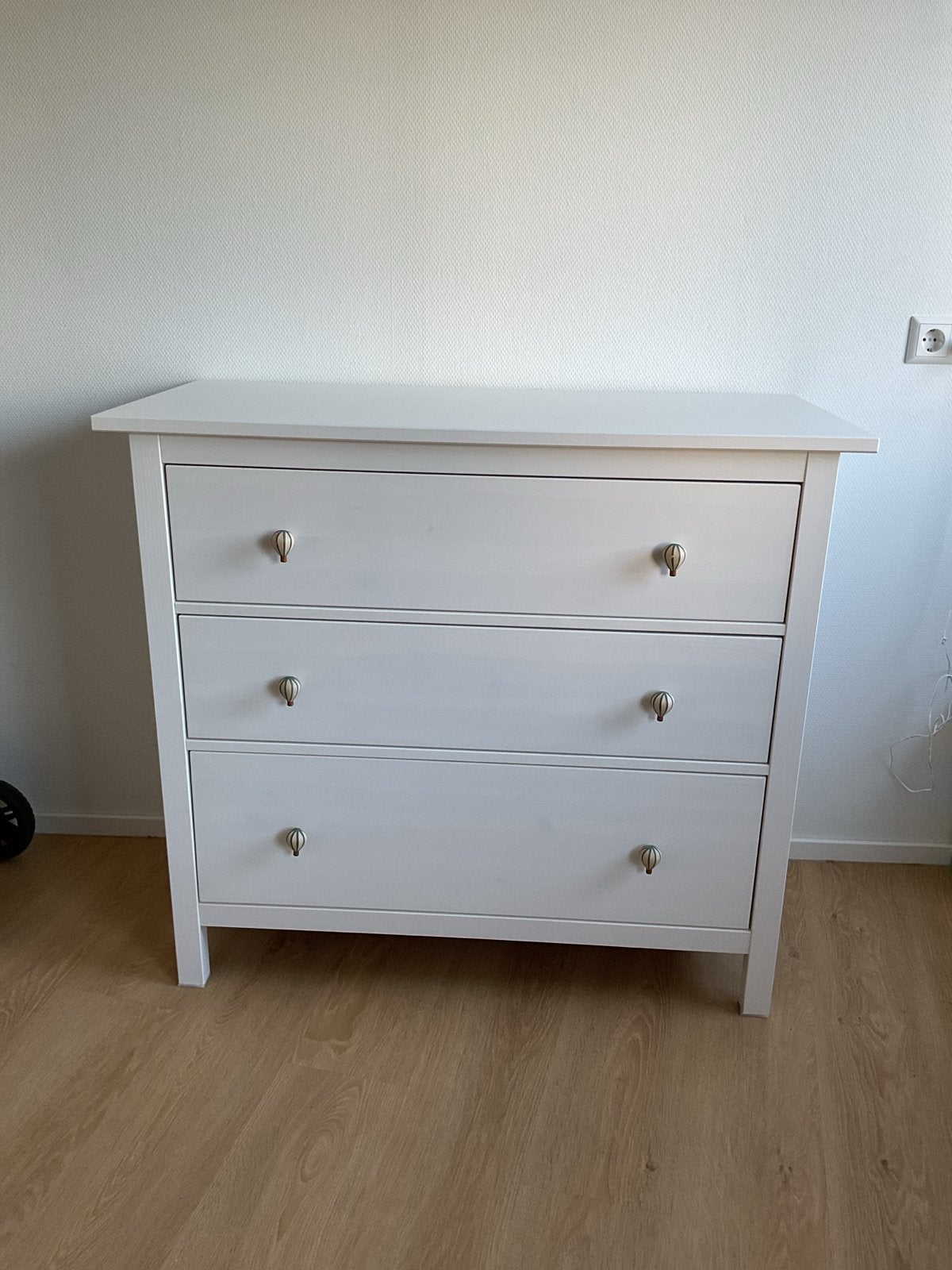 IKEA HEMNES ladekast / commode  wit, 3 lades, 108x96 cm, Gebruikt, 100 tot 150 cm, Ophalen of Verzenden, 3 of 4 laden