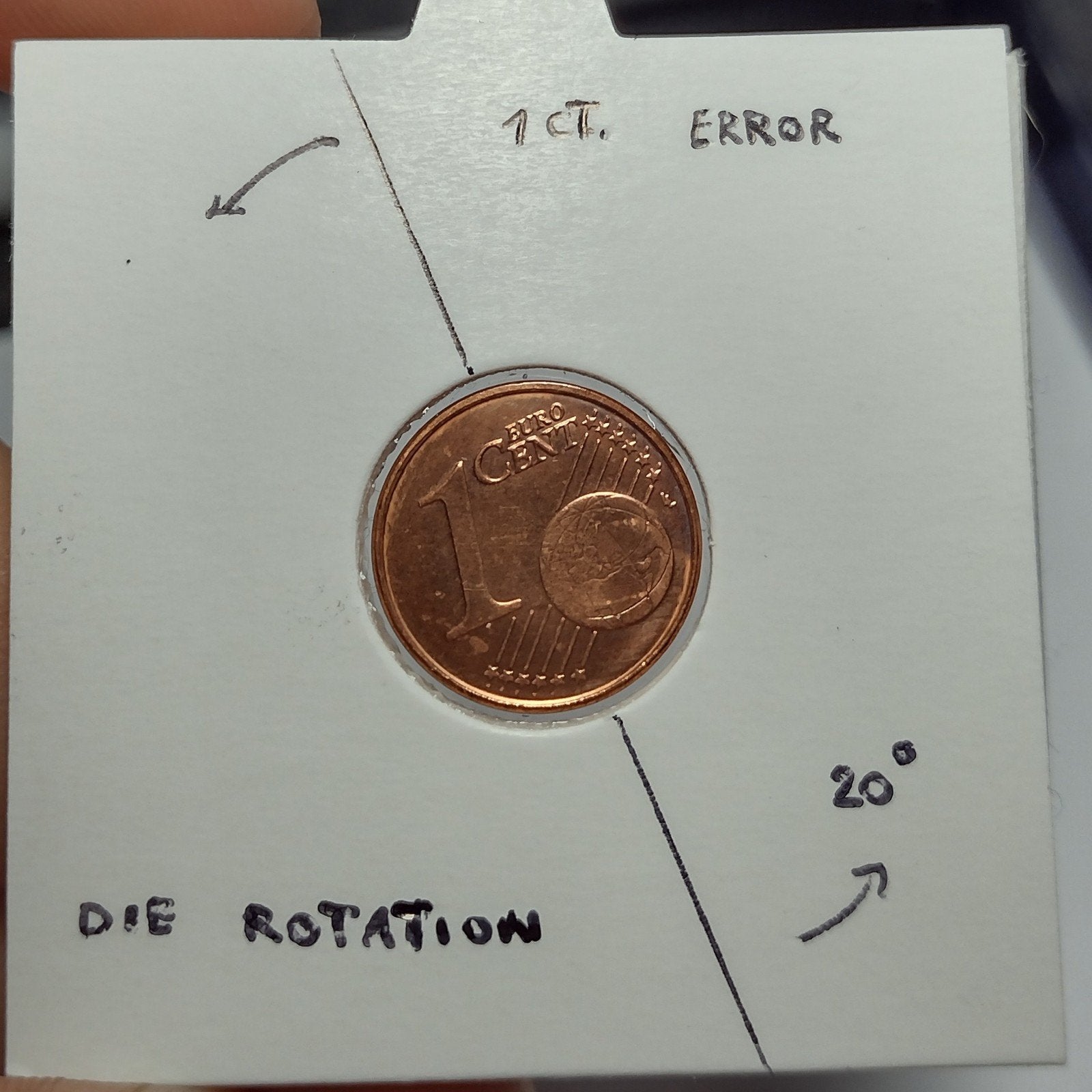 1 Eurocent - België - Misslag, Ophalen of Verzenden, België, 1 cent, Losse munt