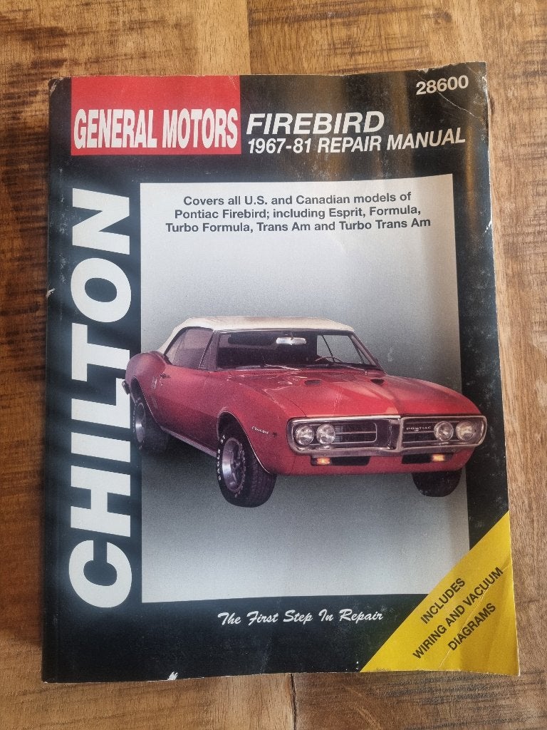 Chilton Repair Manual Firebird 1967 - 1981 Trans Am, Auto diversen, Ophalen of Verzenden