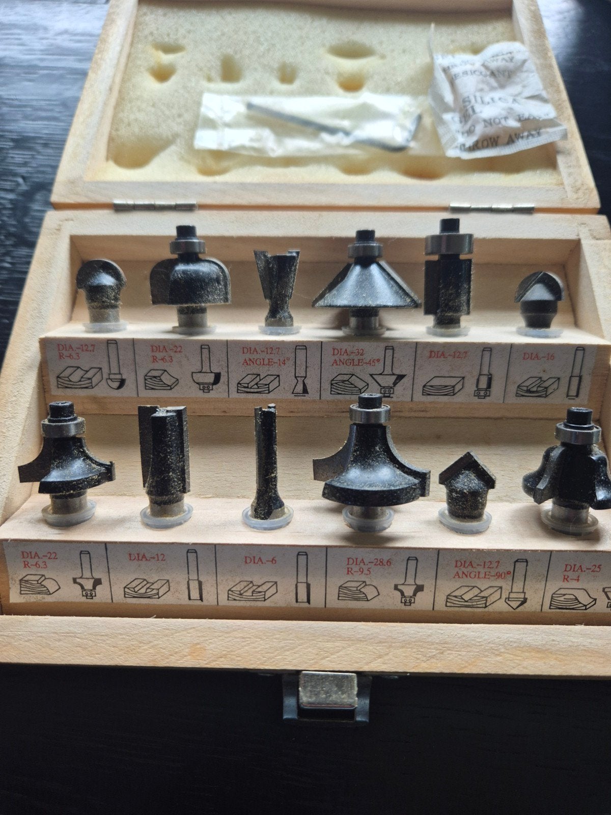 Set 12 delig hout frezen, Ophalen of Verzenden, Nieuw, Elektrisch, Overige soorten