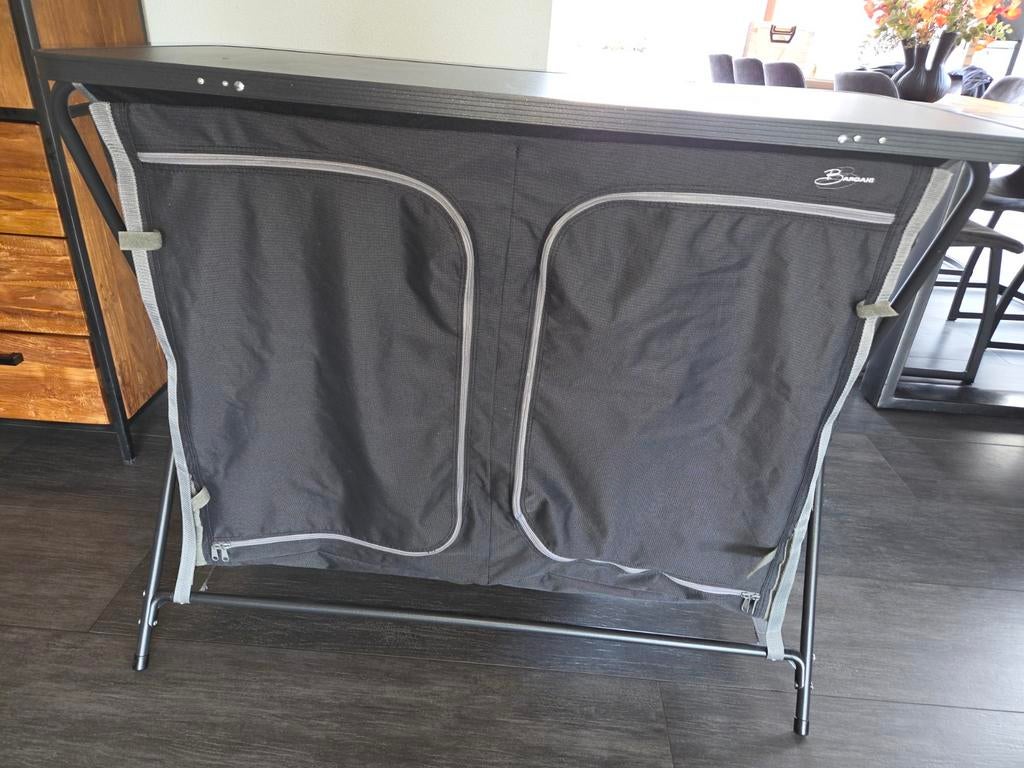 Opvouwbare campingtafel met opbergruimte - 110x54x90 cm, Caravans en Kamperen, Ophalen, Gebruikt, Campingtafel