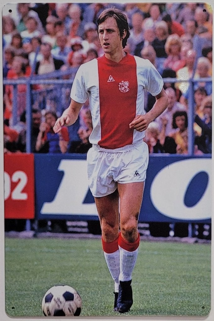 Johan Cruijff Ajax reclamebord van metaal wandbord decoratie, Info@deconoord.nl, Deco Noord, Nieuw, Ophalen of Verzenden