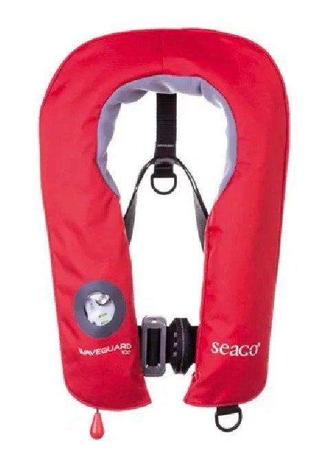 SET SEAGO WAVEGUARD JUNIOR REDDINGSVEST - 150N - 20/50 KG, Watersport en Boten, Ophalen, Zo goed als nieuw, Overige typen