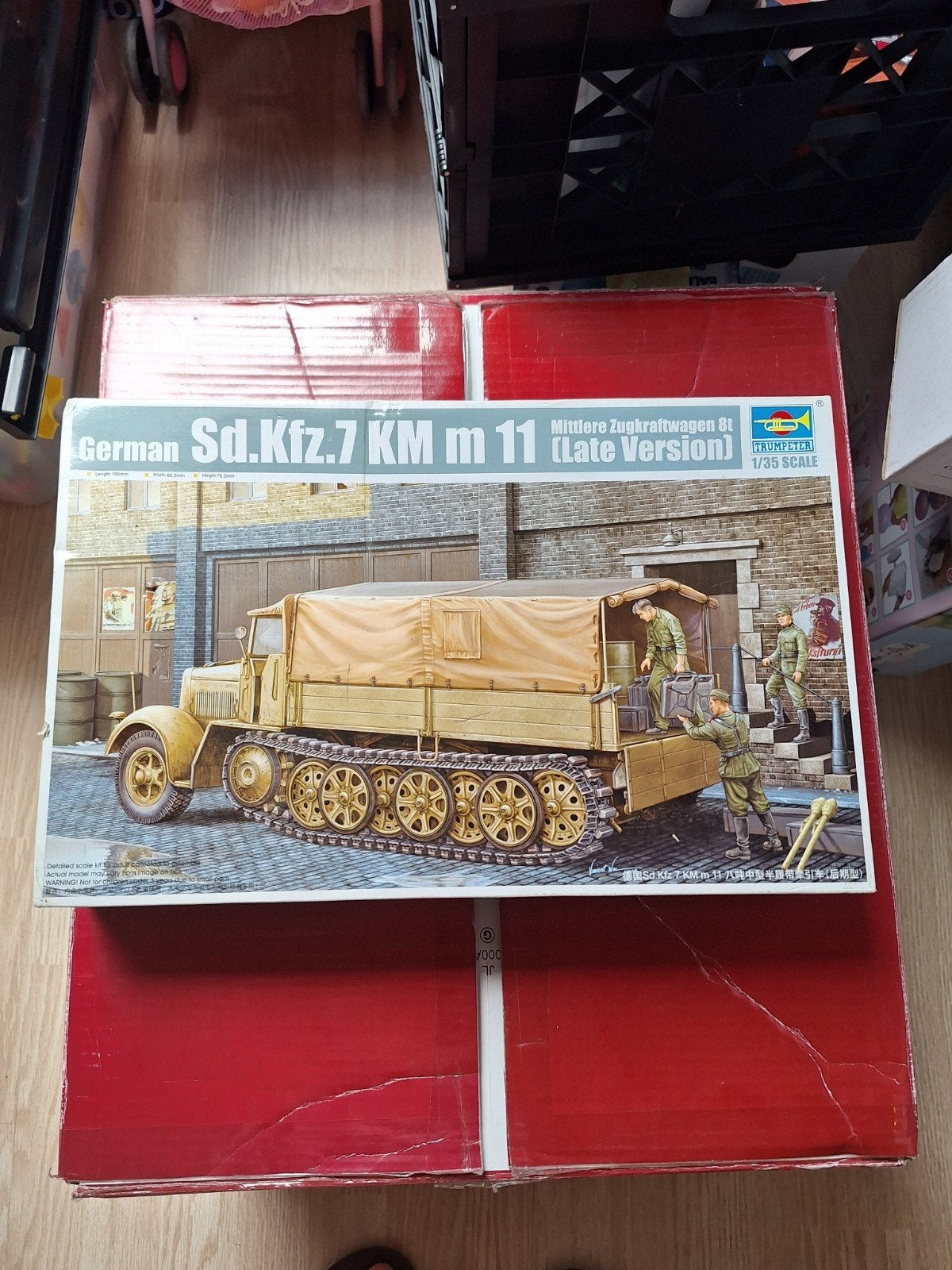 Trumpeter SDKFZ 7 KM m11 1:35, Overige merken, Tank, Verzenden, 1:32 tot 1:50