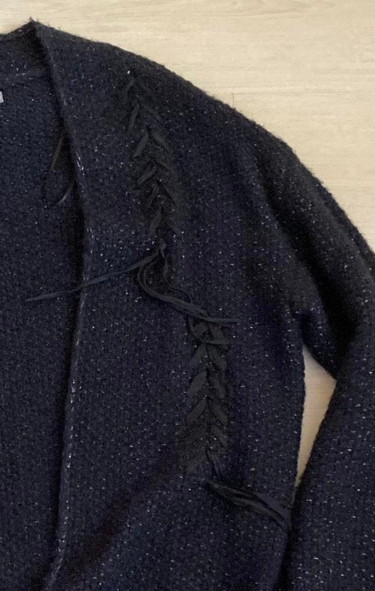 GEISHA donkerblauw vest maat XL 42 boho, Ophalen of Verzenden, Gedragen, Maat 42/44 (L), Blauw