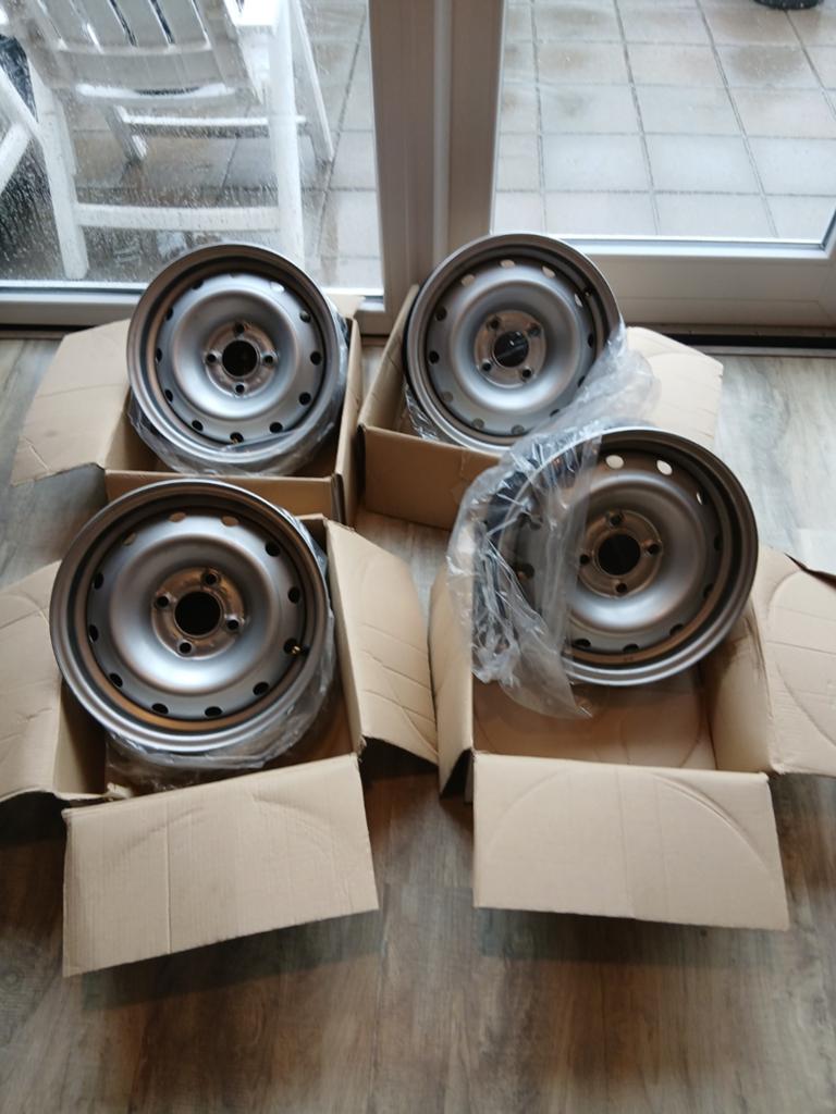 NW velgen set compleet 5,5J 14inch ET24, Ophalen of Verzenden, Nieuw, Peugeot