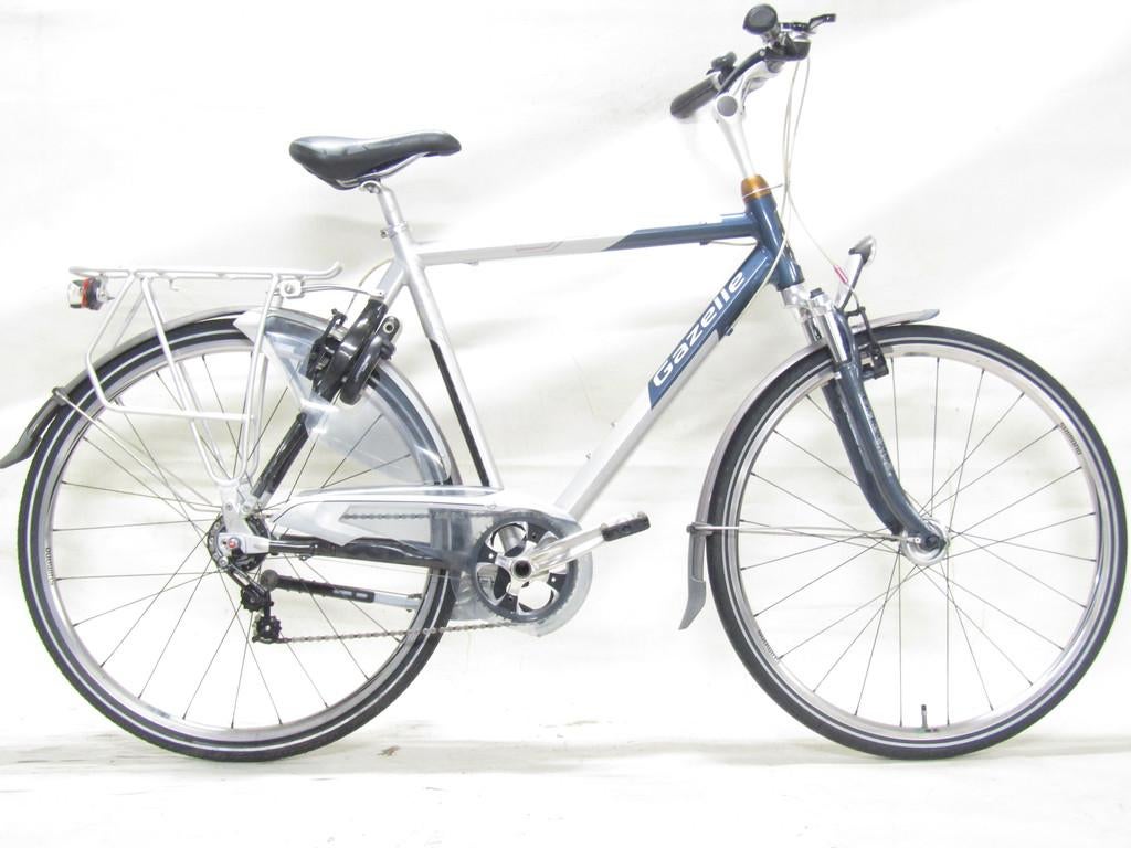 Gazelle Noble grijs heren 57cm 28inch, Fietsen en Brommers, 57 tot 61 cm, Gebruikt, Gazelle, Versnellingen
