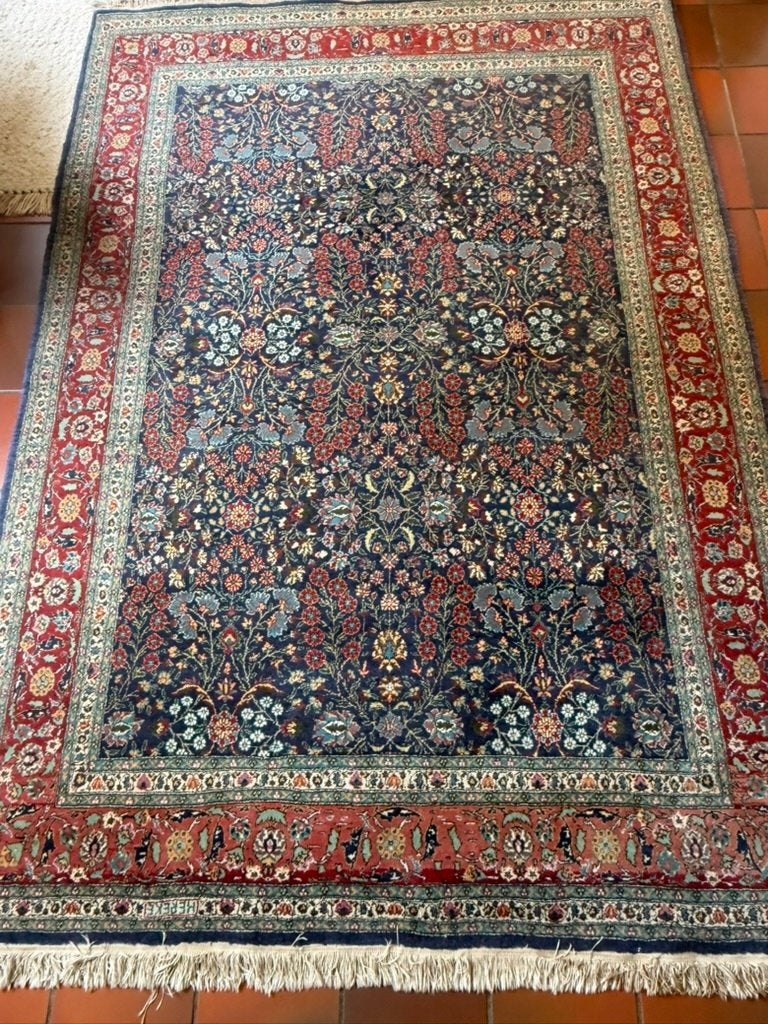 Prachtig handgeknoopt Hereke tapijt - Zo goed als nieuw, Huis en Inrichting, Ophalen, 150 tot 200 cm, 200 cm of meer, Zo goed als nieuw