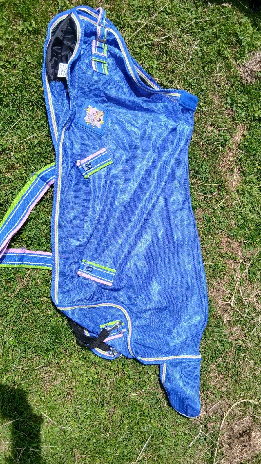Vliegendeken minishet maat 115 ol - Nieuw, Shetlander/Mini, Nieuw, Ophalen of Verzenden, Blauw
