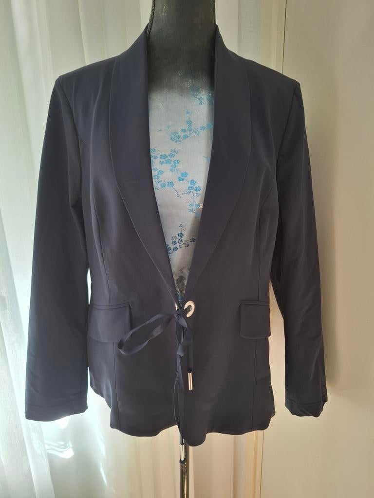Stijlvolle Donkerblauwe blazer - TQ Amsterdam - maat xxl, Kleding | Dames, Maat 46/48 (XL) of groter, TQ Amsterdam, Zo goed als nieuw