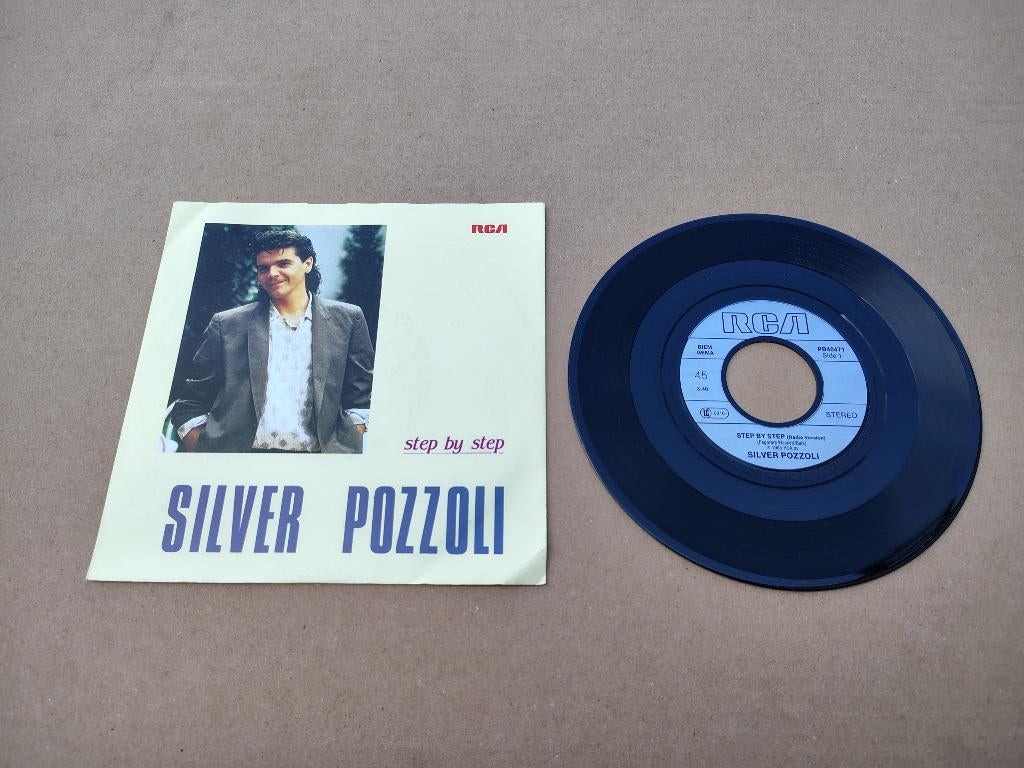 Single: Silver Pozzoli - Step By Step (1985), Verzenden, Gebruikt, Pop