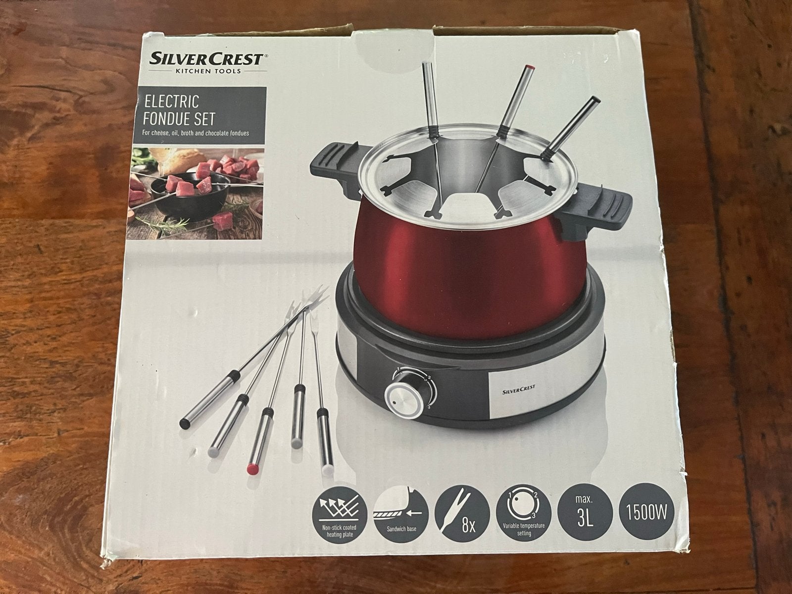 SilverCrest Elektrische Fondueset, Ophalen, Nieuw, Elektrisch, Fondueset