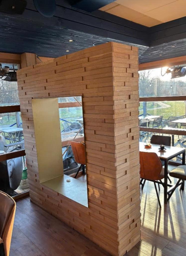 Groot houten blok, Ophalen, Hout, Brocante, Meerkleurig