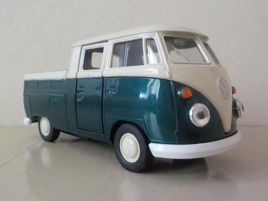 VW Volkswagen T1 pick-up dubbele cabine van Welly, Ophalen of Verzenden, Nieuw, Auto, Overige merken