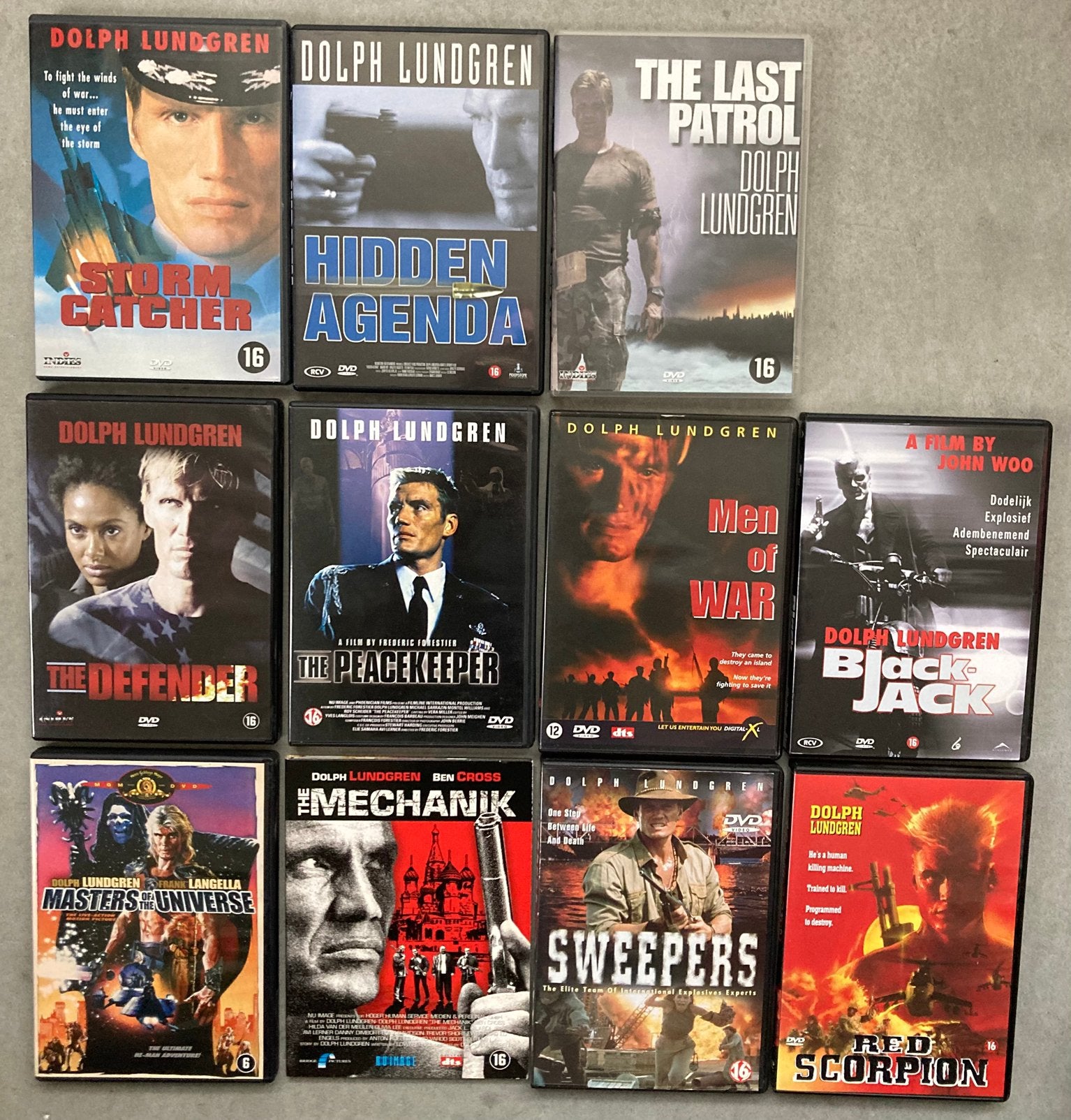 Actiefilms Dolph Lundgren 11x, Alle leeftijden, Ophalen of Verzenden, Zo goed als nieuw