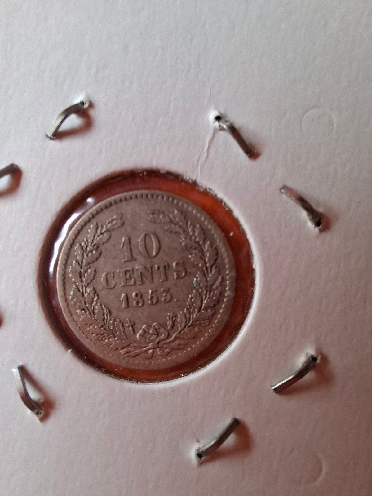 10 cent 1853 willem 3 schaars!, Koning Willem III, Zilver, Ophalen of Verzenden, 10 cent