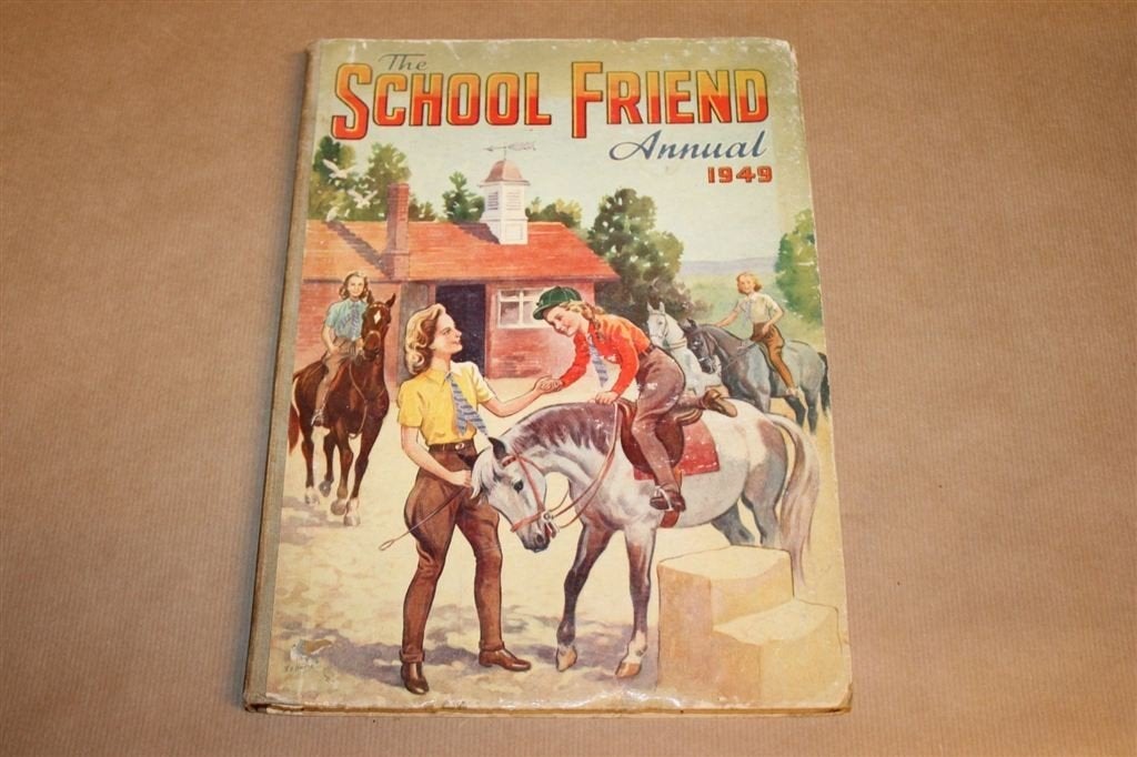 School Friend Annual 1949 — Vintage Engels Meisjesjaarboek, Ophalen of Verzenden, Gelezen, Noord-Amerika