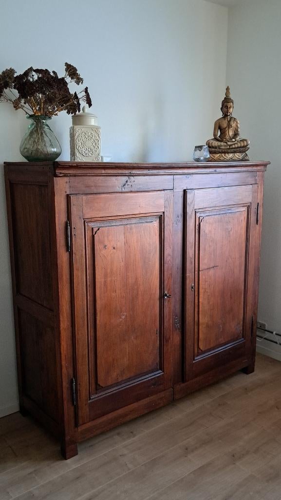 Mooie robuuste boerenkast, Antiek en Kunst, Curiosa en Brocante, Ophalen