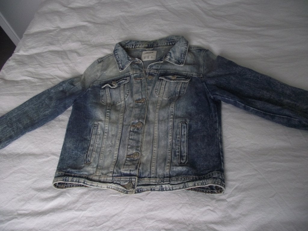 blauw stone washed spijkerjasje Levis Denim & co jeans 40 M, Kleding | Dames, Maat 38/40 (M), Denim & co, model Levis, Blauw, Ophalen of Verzenden