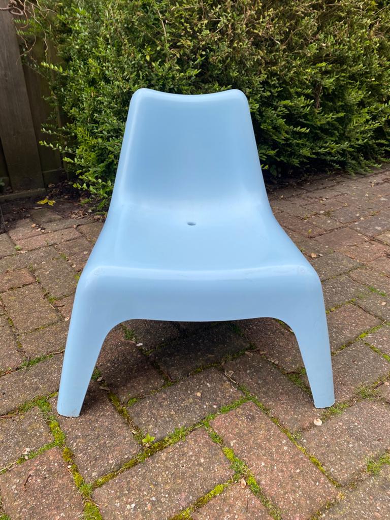 Ikea Bunso blauwe stoel., Ophalen, Gebruikt, Overige typen