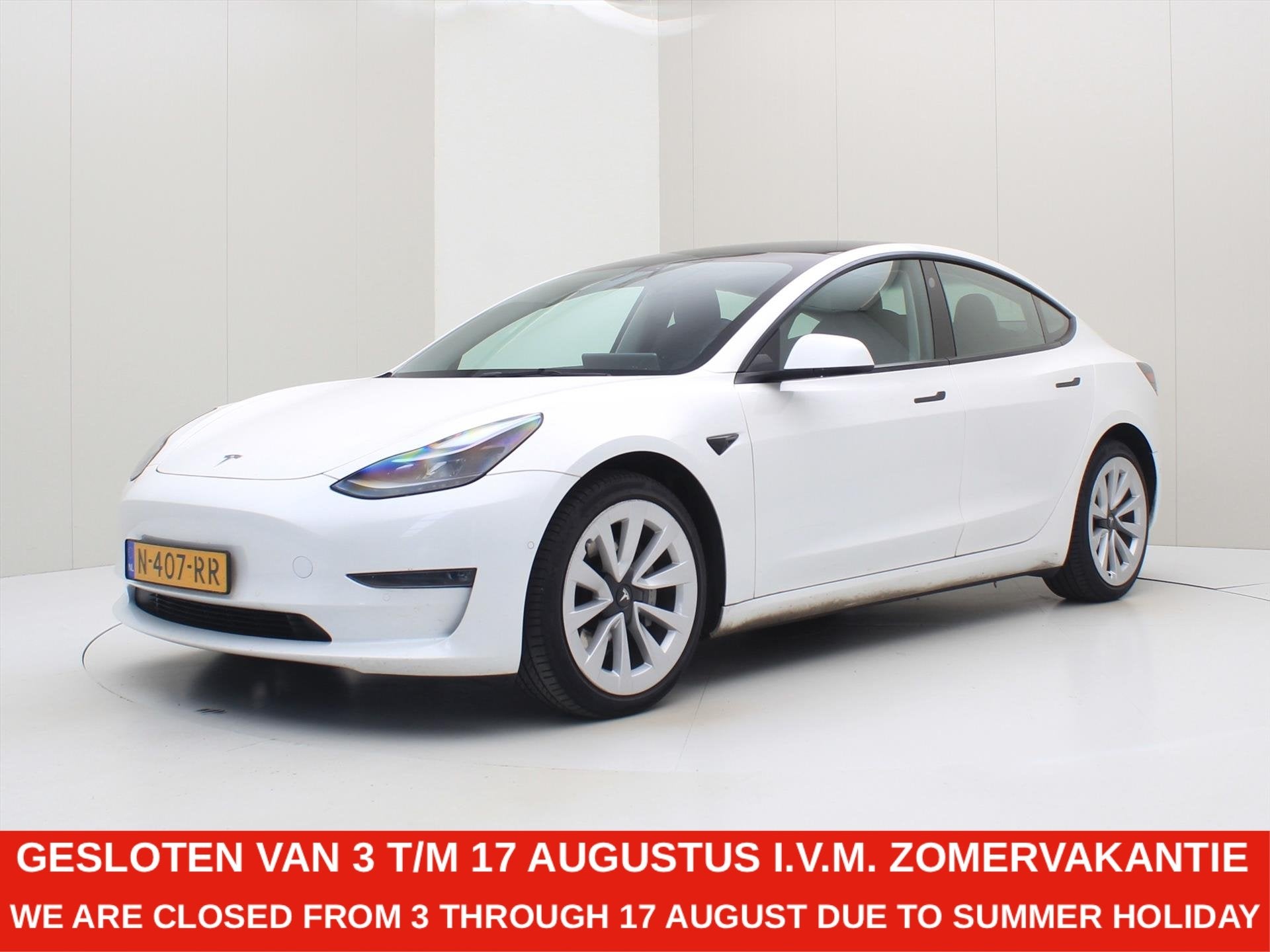 Tesla Model 3 Long-Range AWD 351pk 75 kWh 93% SoH FACELIFT [, Auto's, Tesla, Automaat, Gebruikt, Zwart, Origineel Nederlands