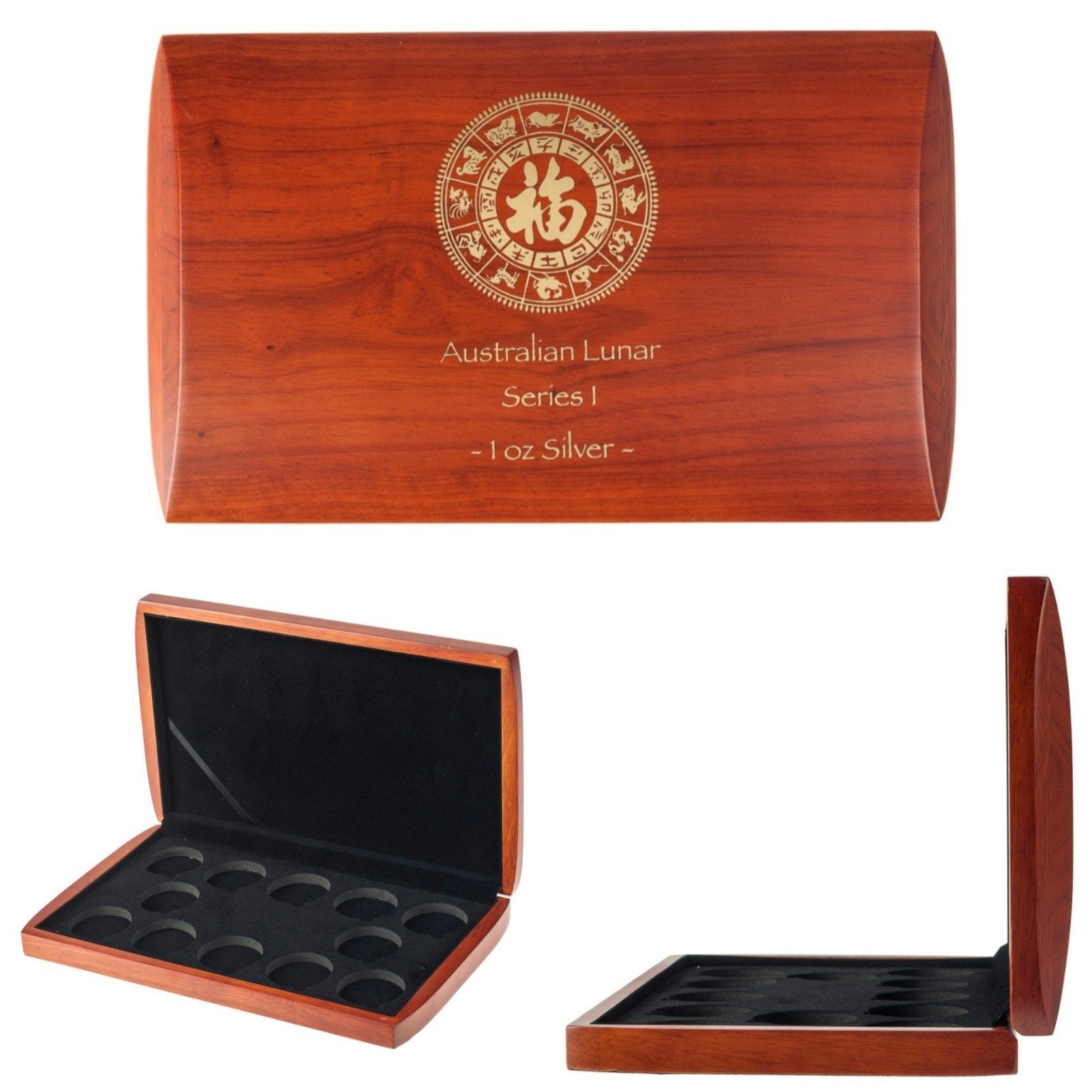 Lunar 1 muntenbox voor 1 oz zilveren munten, Ophalen of Verzenden, Zilver