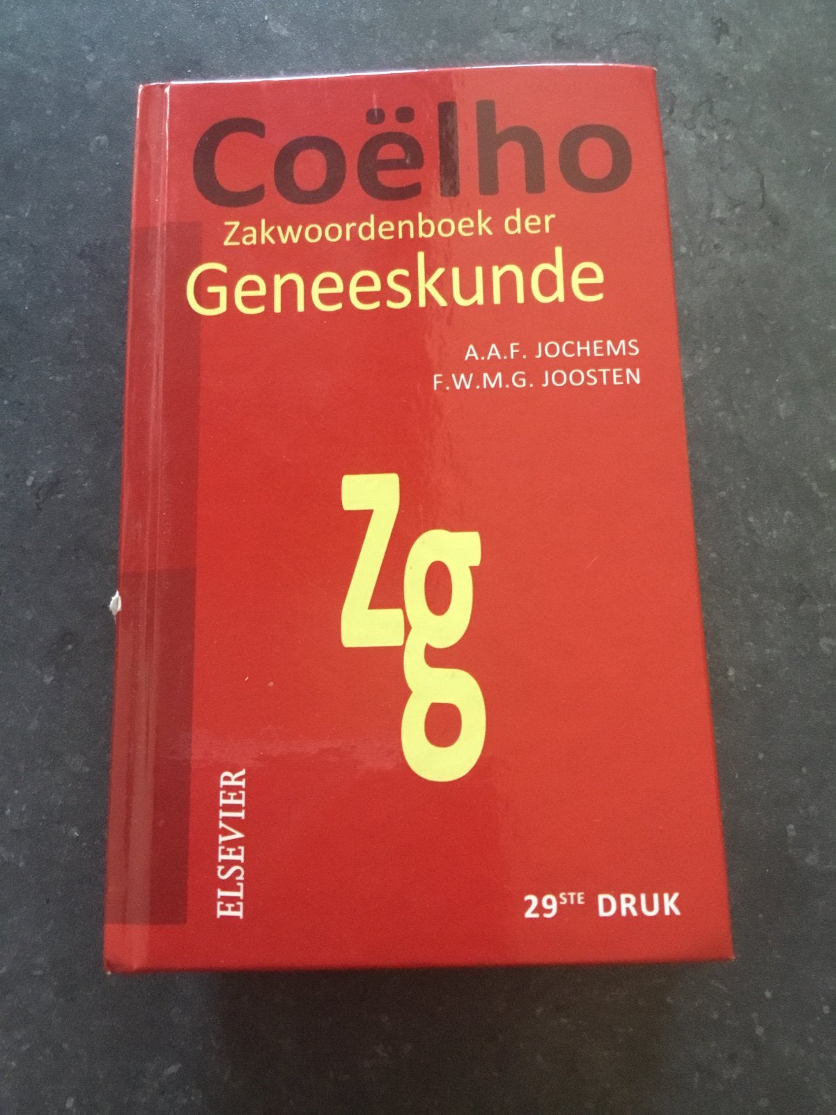 Coëlho Zakwoordenboek der Geneeskunde - 29ste druk, Boeken, Studieboeken en Cursussen, Ophalen, Beta, Zo goed als nieuw, HBO