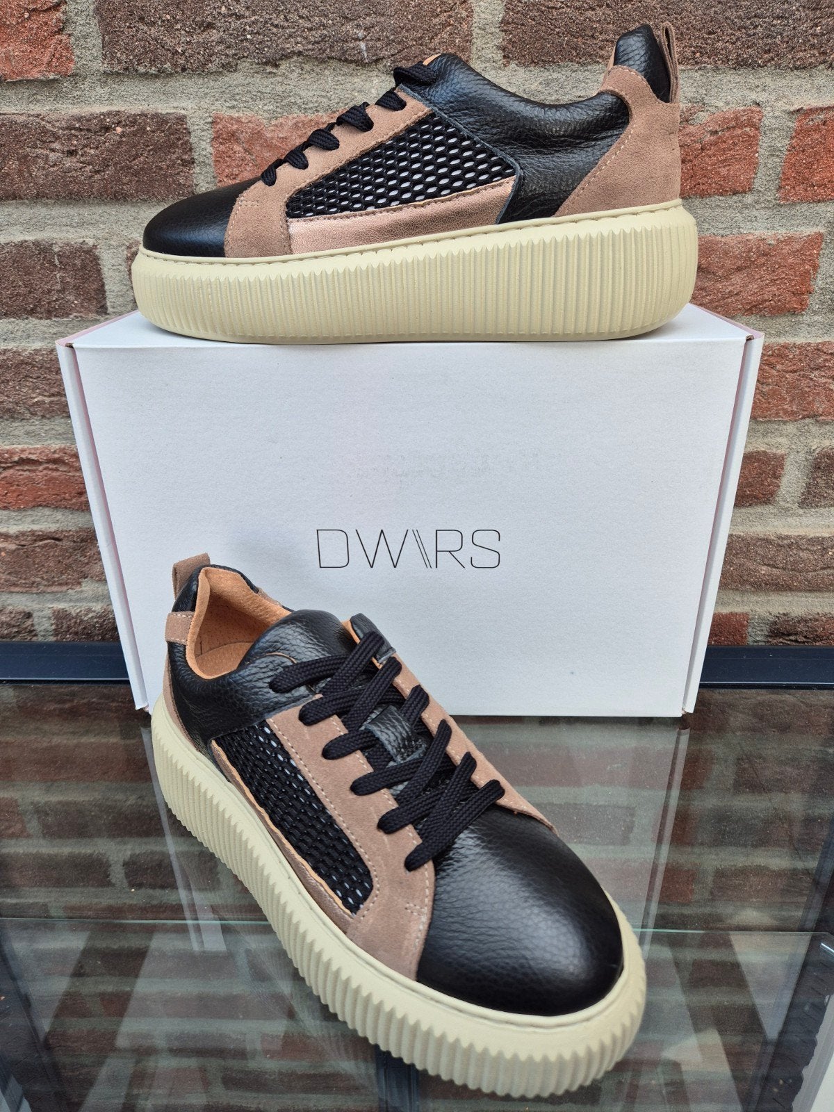 DW\\RS LABEL "MADISON" - maat 39 - nieuw in doos!, Kleding | Dames, Bruin, Nieuw, DW\\RS Label, Ophalen of Verzenden