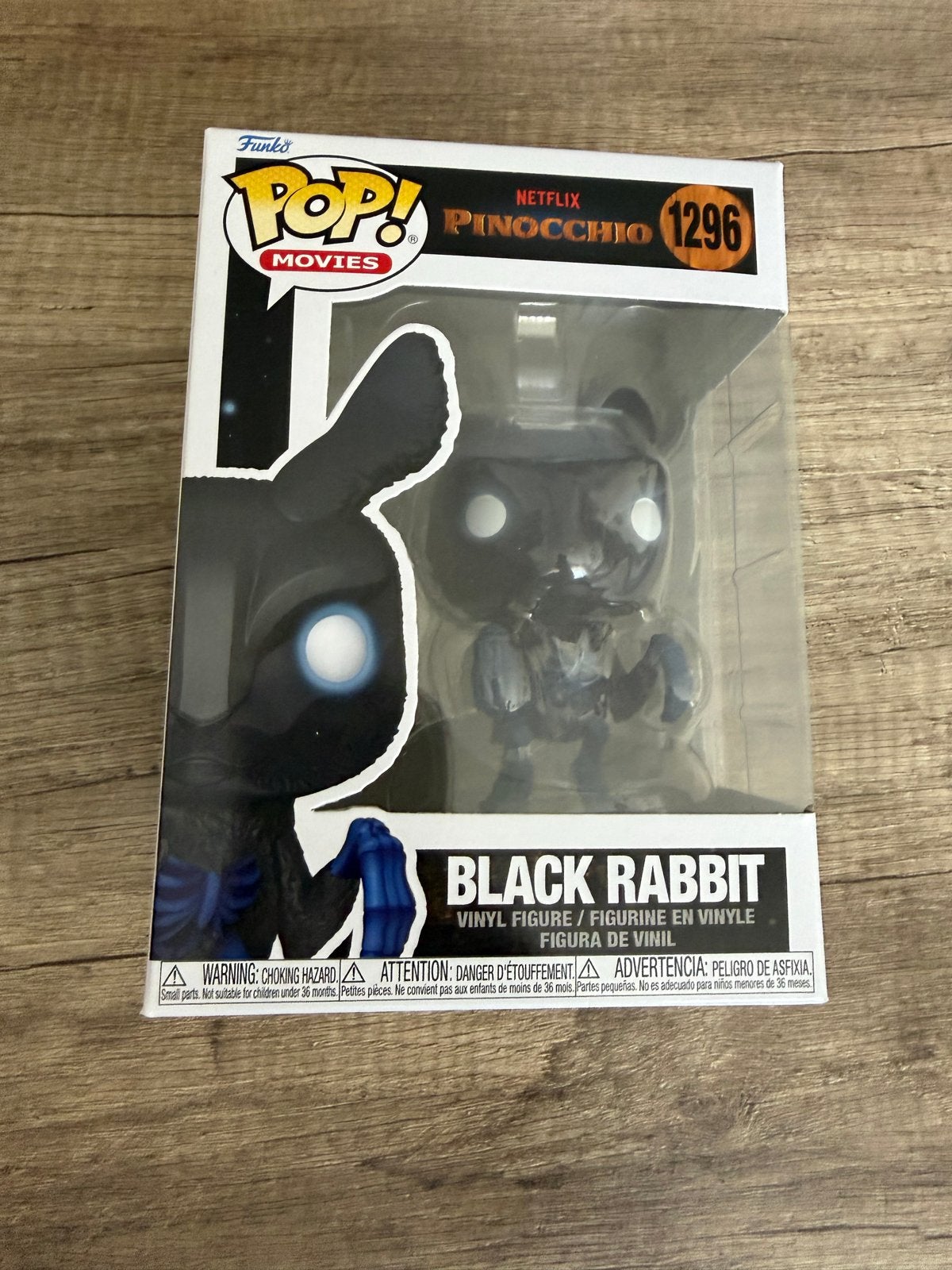Funko Pop! Netflix Pinocchio Black Rabbit #1296, Ophalen of Verzenden, Nieuw