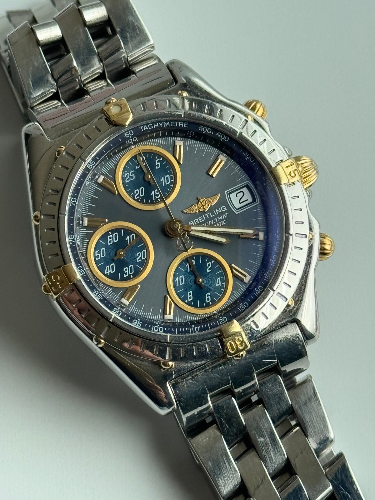Horloge Breitling Chronomat B13050- Full set, Ophalen of Verzenden, Zo goed als nieuw, Staal, Breitling