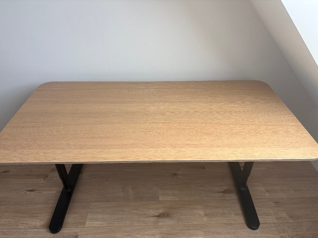 Bureau Bekant IKEA - 160x80 cm, Ophalen, 160 cm, In hoogte verstelbaar, Zo goed als nieuw