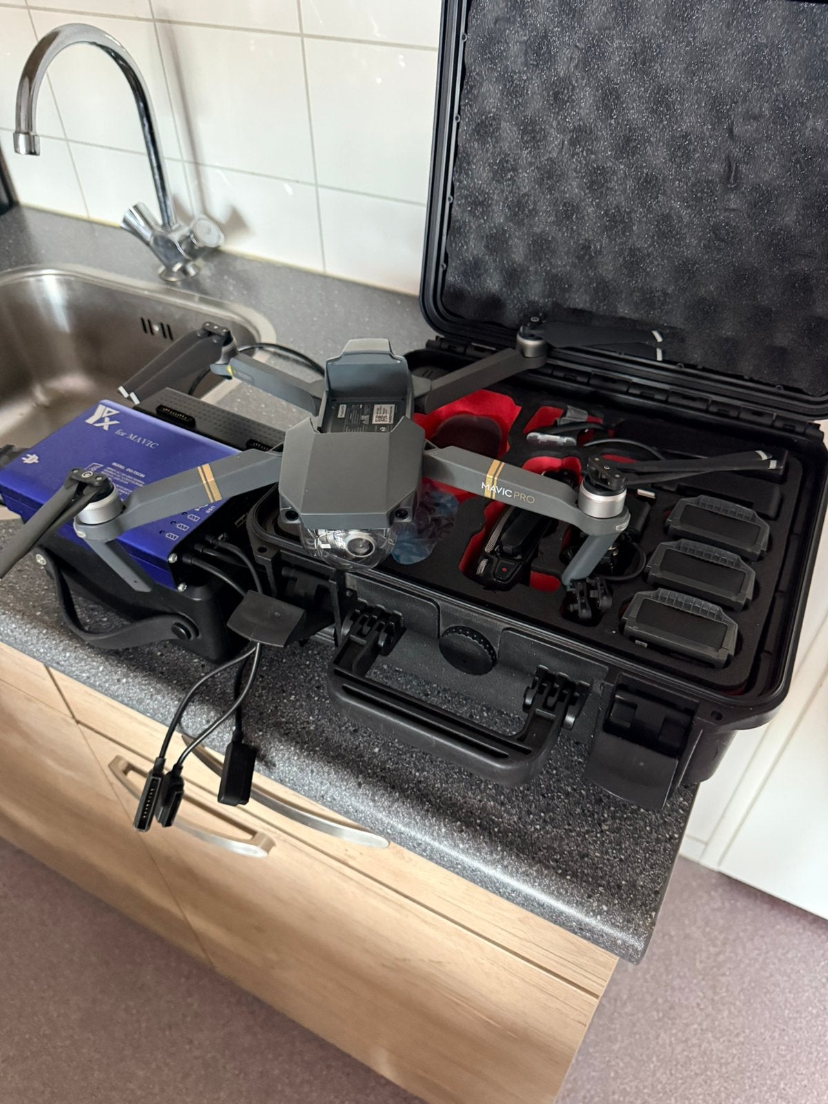 Mavic Drone geheel compleet 3 accus en oplader, Ophalen of Verzenden, Zo goed als nieuw