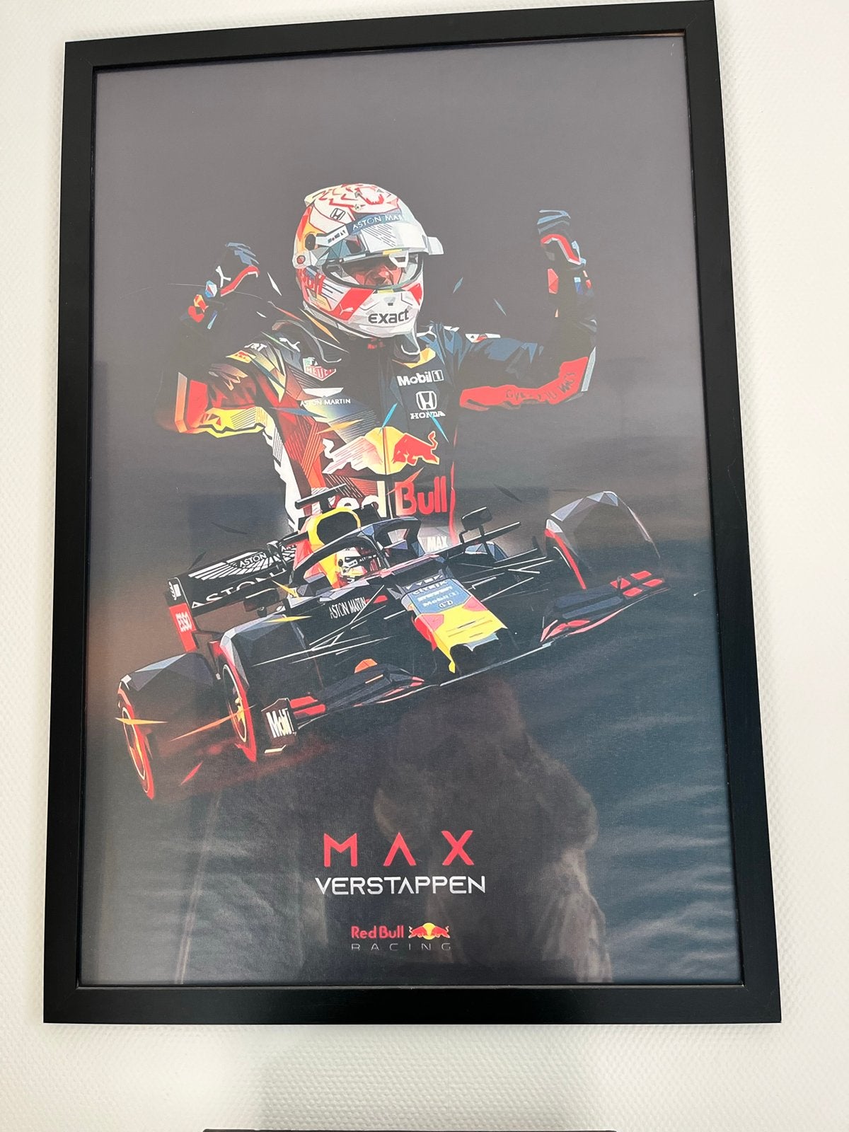 Max Verstappen poster in mooie lijst - ca. 80x50 cm, Ophalen, Rechthoekig Staand, Met lijst, Deurposter of groter