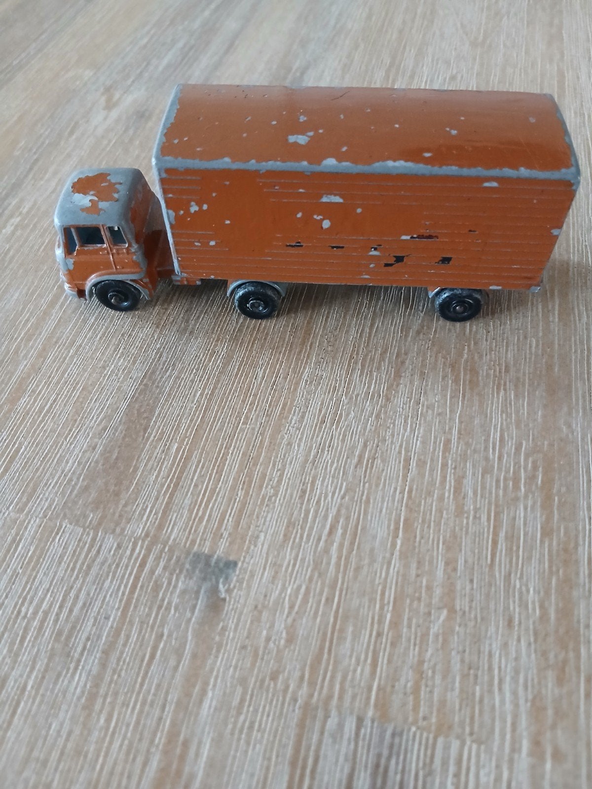 Lesney bedford truck met aanhanger., Ophalen of Verzenden, Gebruikt, Bus of Vrachtwagen