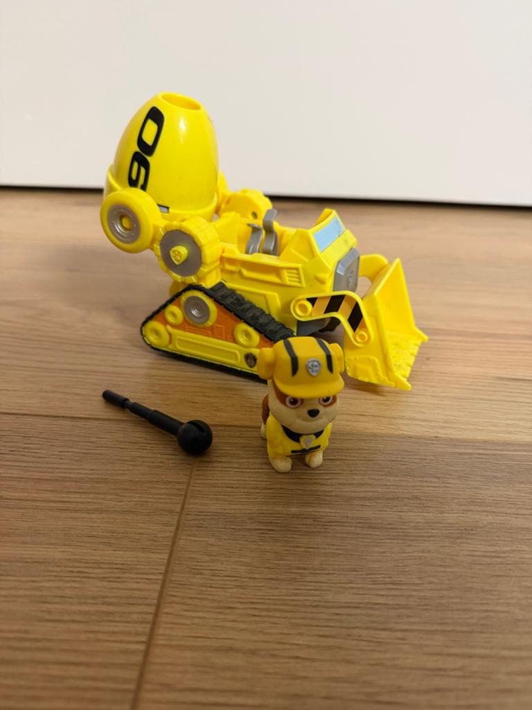 Paw Patrol Rubble Bulldozer met figuur, Kinderen en Baby's, Speelgoed | Speelgoedvoertuigen, Ophalen, Gebruikt