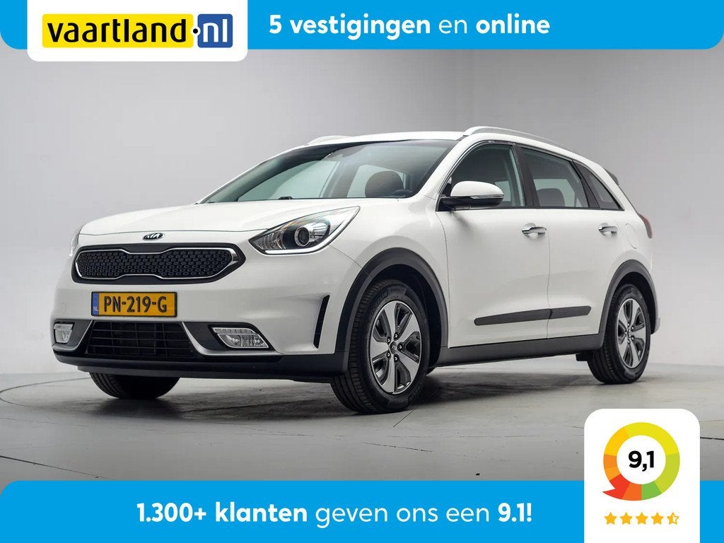 Kia Niro 1.6 HDi Hybrid Dynamicline Aut. [ Navi Camera Half-, Auto's, Automaat, Gebruikt, Wit, 26 km/l
