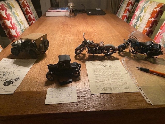 Indian motor 1948, schaal 1:10, metaal, Danbury Mint, Ophalen of Verzenden, Zo goed als nieuw, Motor, Overige merken