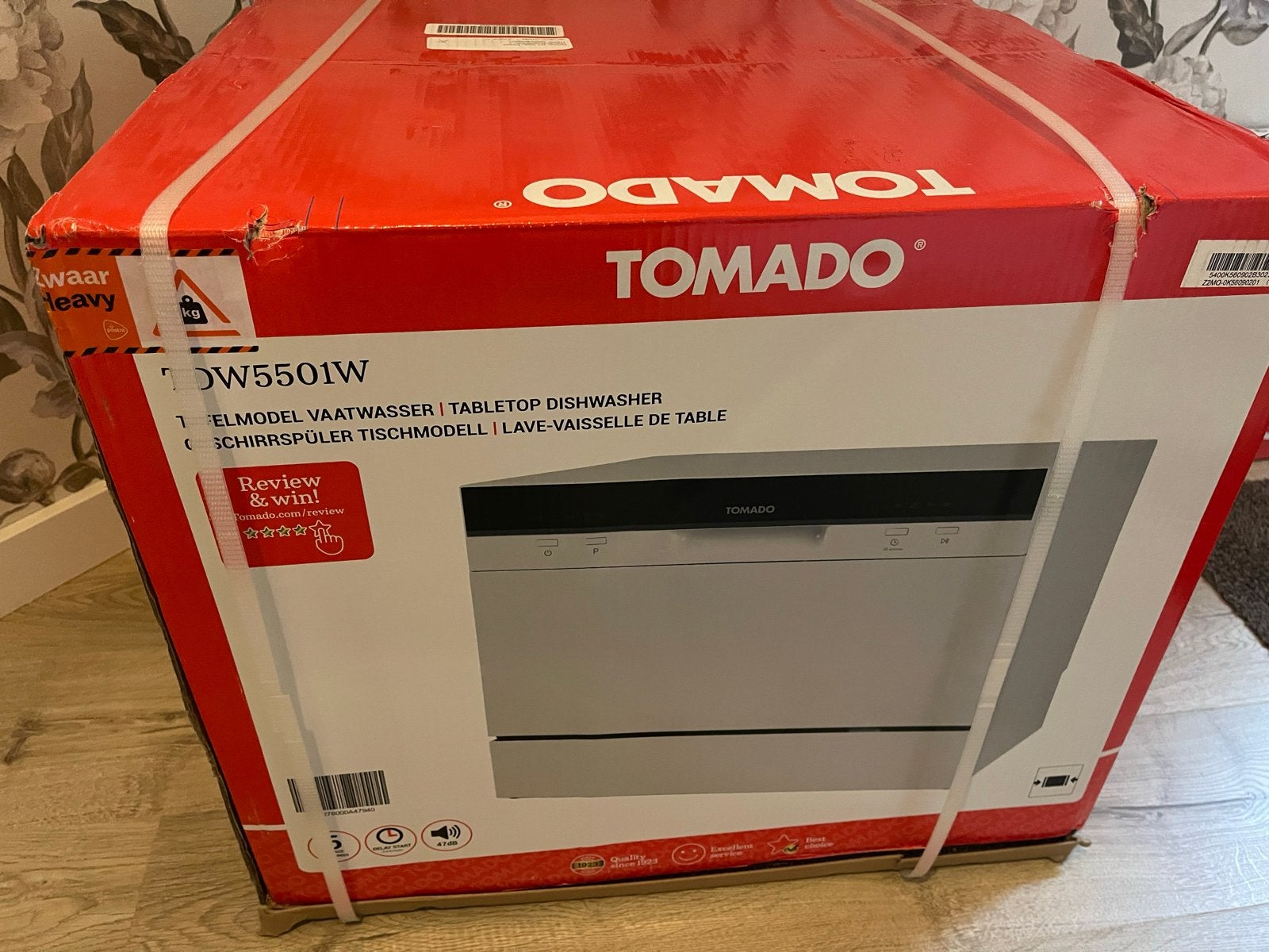 Tomado DW5501W Tafelmodel Vaatwasser - Nieuw in Doos, Ophalen, Minder dan 85 cm, Minder dan 10 liter, Nieuw