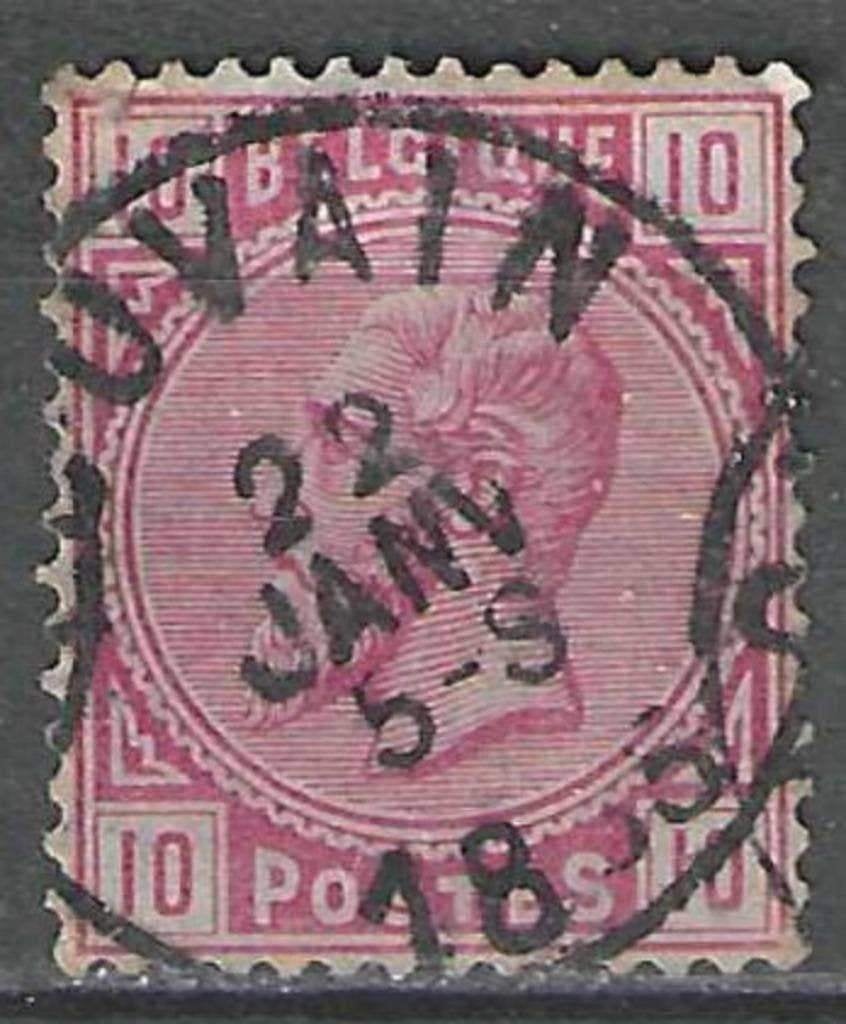 Belgie 1883 - Yvert/OBP 38 - Leopold II (ST), Verzenden, Gestempeld