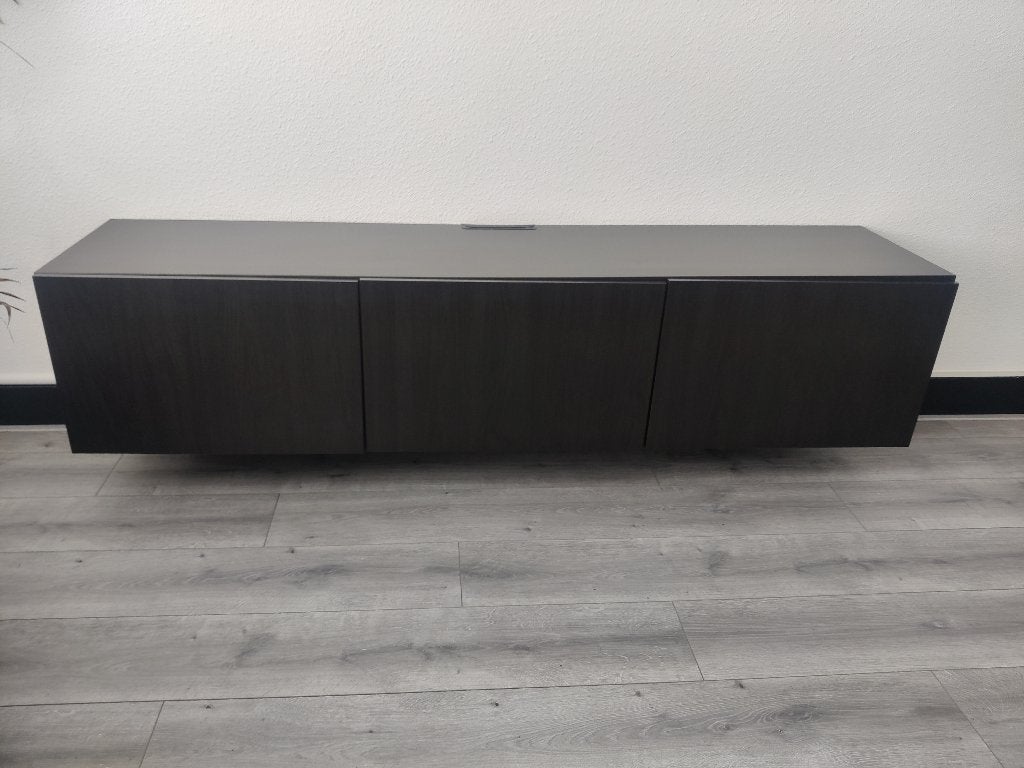 IKEA BESTÅ, tv-meubel met deuren, zwartbruin, Huis en Inrichting, Kasten | Televisiemeubels, Ophalen, Gebruikt, 150 tot 200 cm