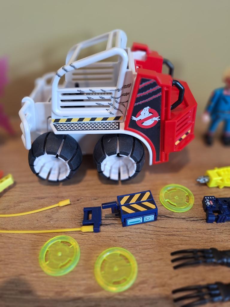 Playmobil Ghostbusters set met figuren en voertuig, Ophalen of Verzenden, Zo goed als nieuw