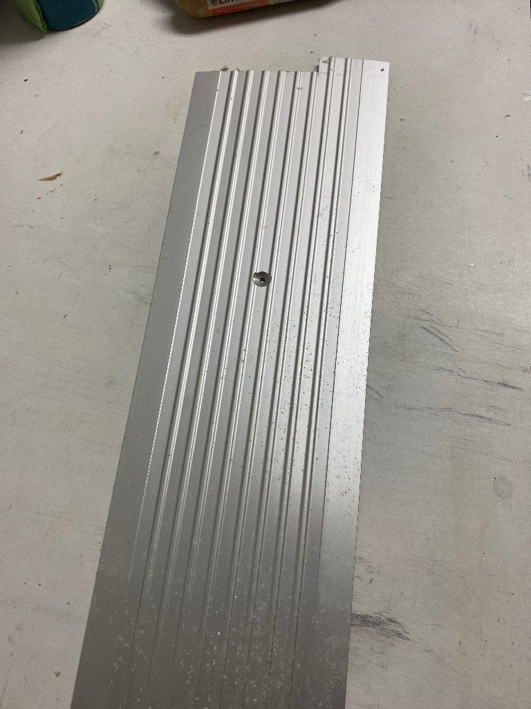 Aluminium dorpel/overgangsprofiel., Overige materialen, Overige typen, Ophalen of Verzenden, Zo goed als nieuw