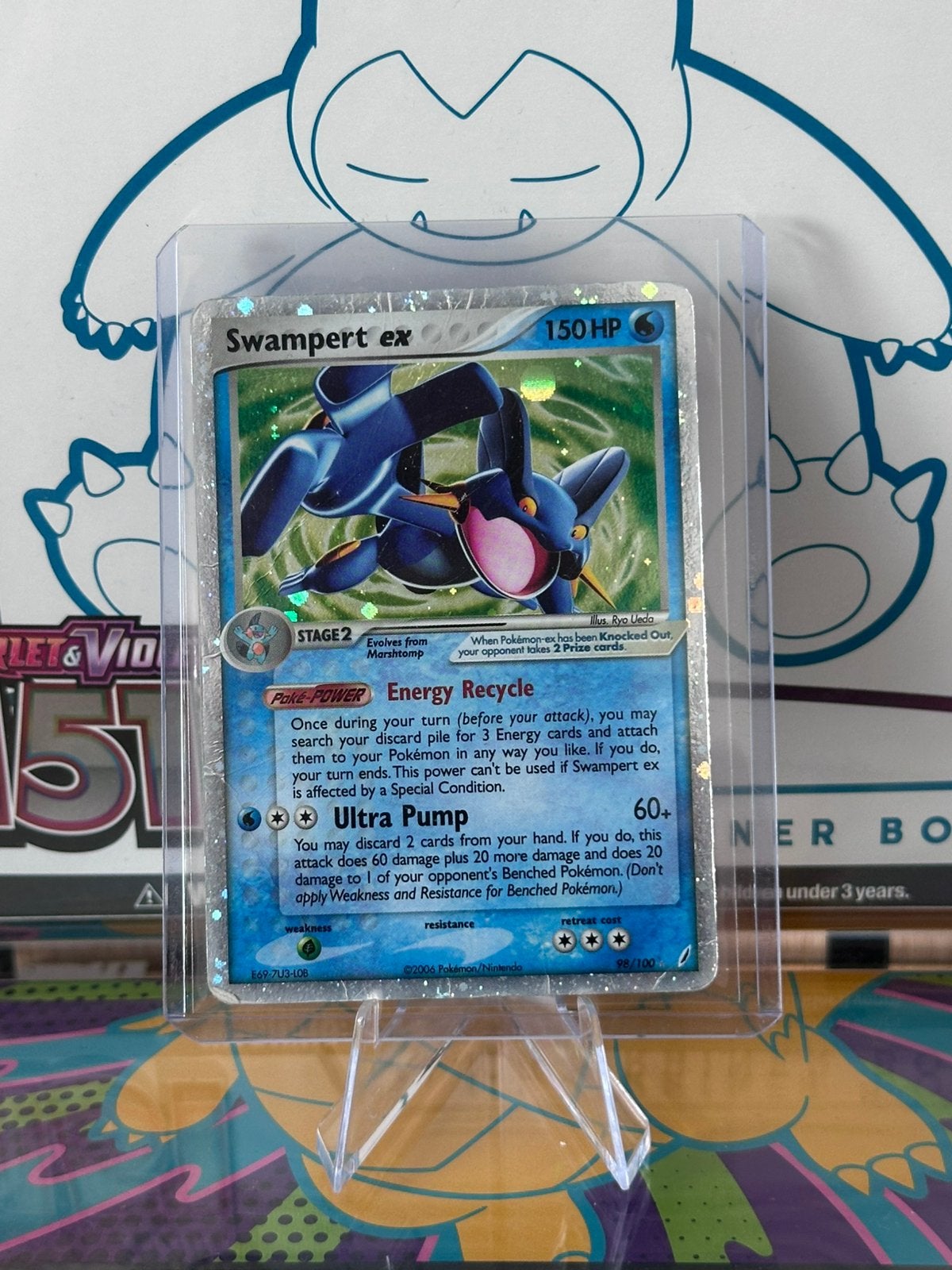 Swampert ex (98/100) - EX Crystal Guardians, Ophalen of Verzenden, Gebruikt, Losse kaart