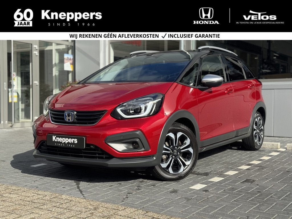 Honda Jazz 1.5 e:HEV Crosstar BI-TONE | GEEN AFLEVERKOSTEN |, 12 maanden, Stof, 4 cilinders, Bedrijf