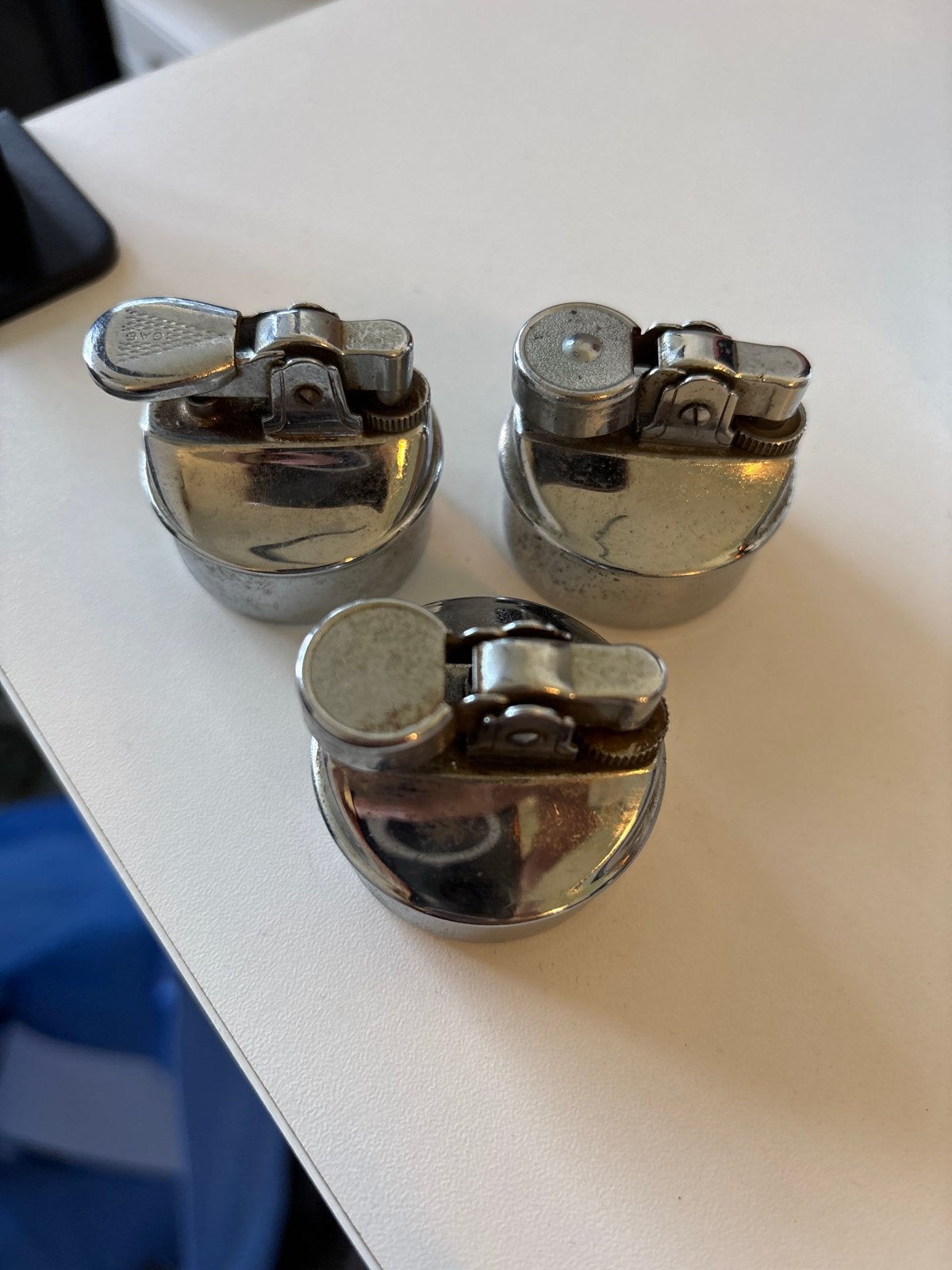 Set van 3 vintage tafelaanstekers, Ophalen of Verzenden, Gebruikt, Aansteker