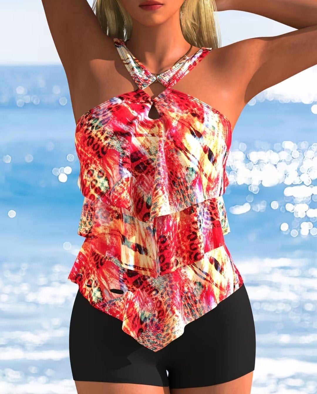 Tankini XXL - Kleurrijk en Comfortabel, Kleding | Dames, Badmode en Zwemkleding, Ophalen of Verzenden, Nieuw, Meerkleurig, Overige typen