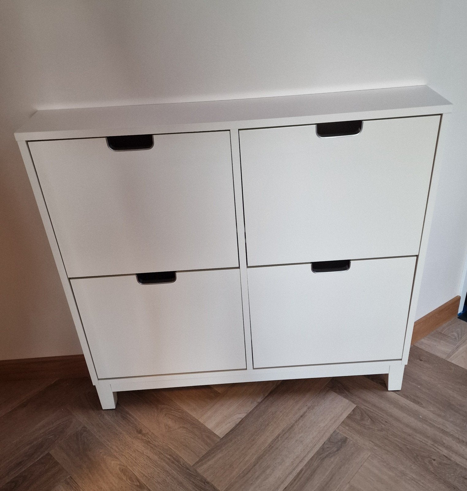 Witte schoenenkast ikea met 4 lades, Ophalen, Zo goed als nieuw, Modern