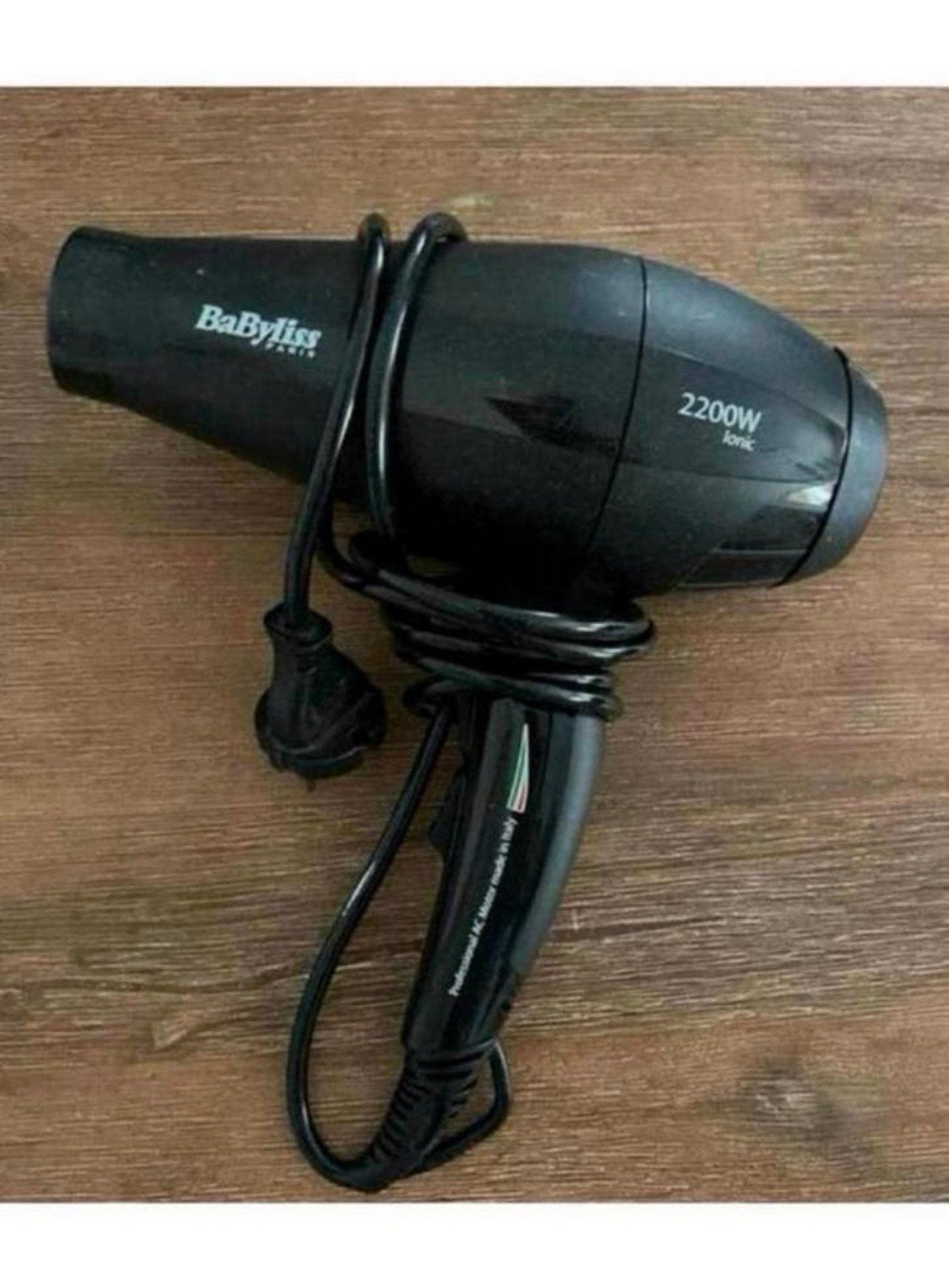 BaByliss 2200W Ionische Föhn - Zwart, Ophalen of Verzenden, Gebruikt, Haarverzorging