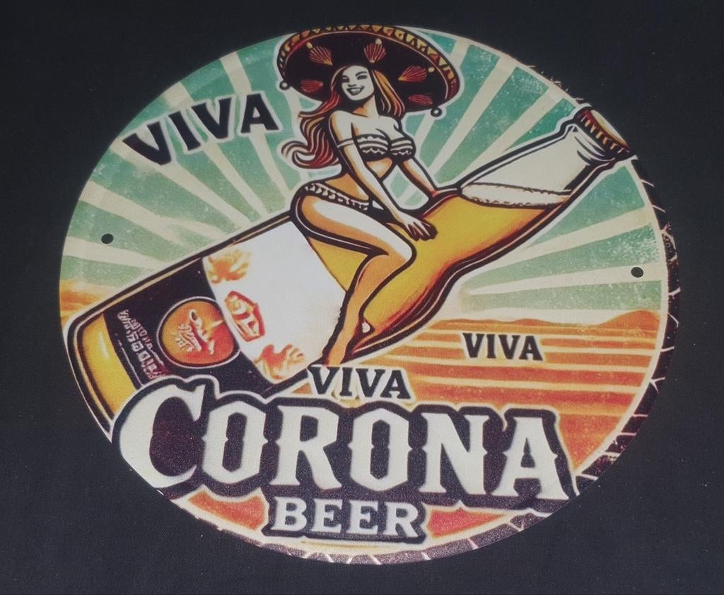 Wandbord Corona, Ophalen of Verzenden, Nieuw, Reclamebord, Plaat of Schild, Overige merken